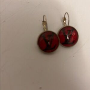 Red Designer Earrings